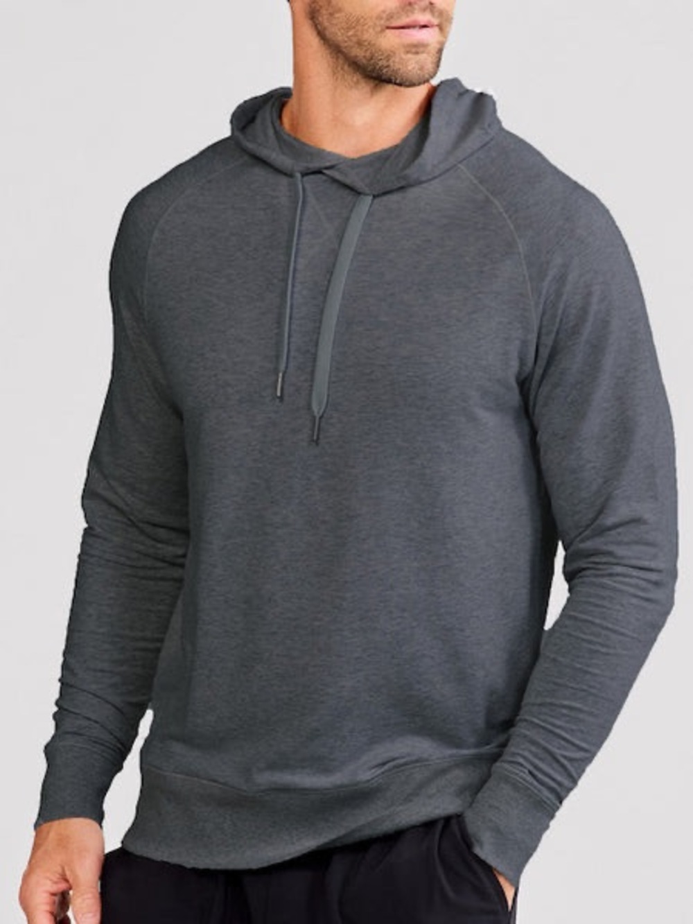 Tasc Stadium French Terry Hoodie NWT Iron Heather Bamboo Organic Cotton Size S
